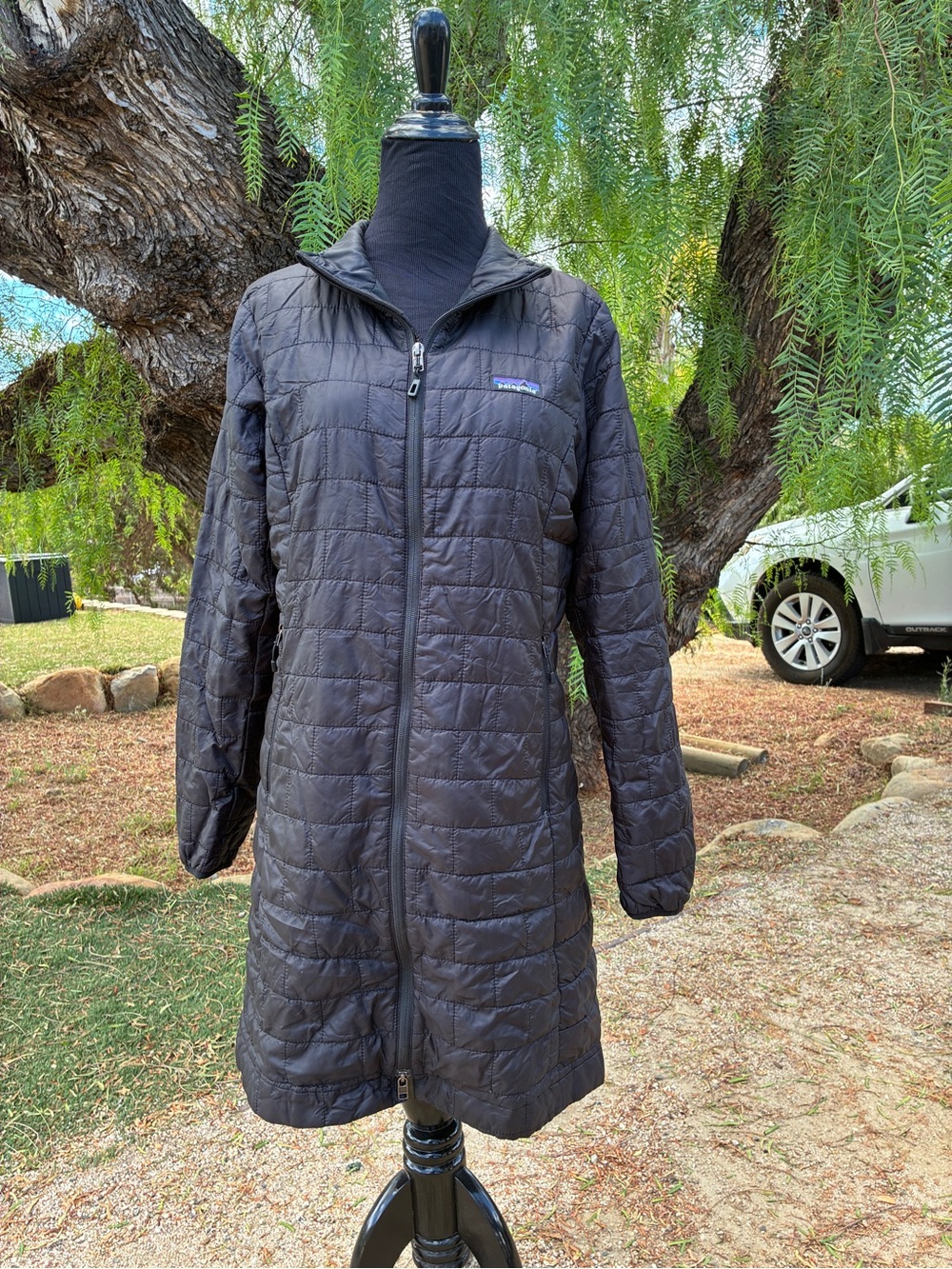 Patagonia Women's Long Black Quilted Puffer Coat